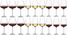 Ensemble de verres à vin Leonardo Brunelli (verres à vin blanc, verres à vin rouge et verres à Bourgogne) - Ensemble de 18 pièces