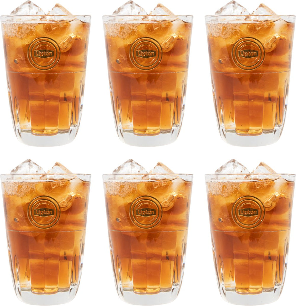 Verres Lipton Ice Tea - Empilables - 370 ml - 6 pièces