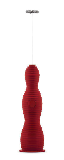 Fouet à lait Alessi - rechargeable - Pulcina - MDL11 R - Rouge - par Michele De Lucchi