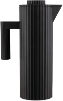 Alessi Carafe Thermos Plissé - MDL12 B - Noir - 1 Litre - par Michele De Lucchi