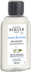 Recharge Maison Berger - pour bâtonnets parfumés - Délicat Musc Blanc - 200 ml