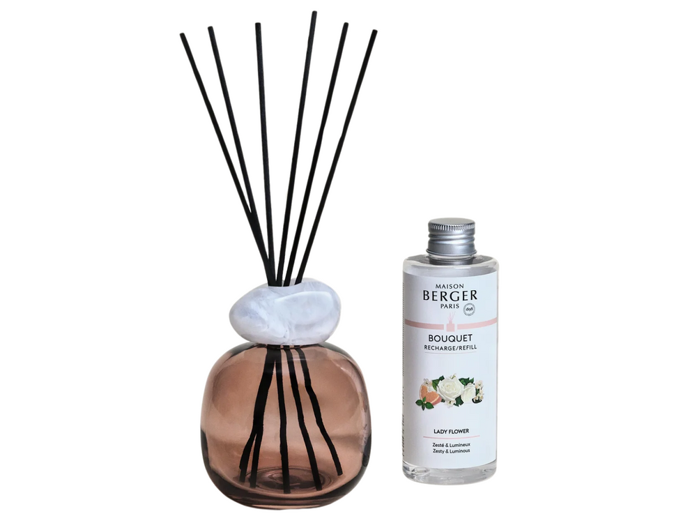 Maison Berger Geurstokjes Minéral Prune / Quartz Blanc - Lady Flower