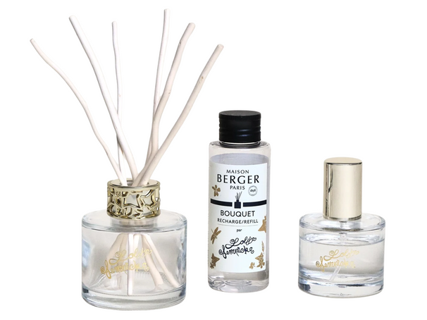 Maison Berger Giftset Duo Lolita Lempicka - Geurstokjes 80 ml & Roomspray 50 ml - Transparent