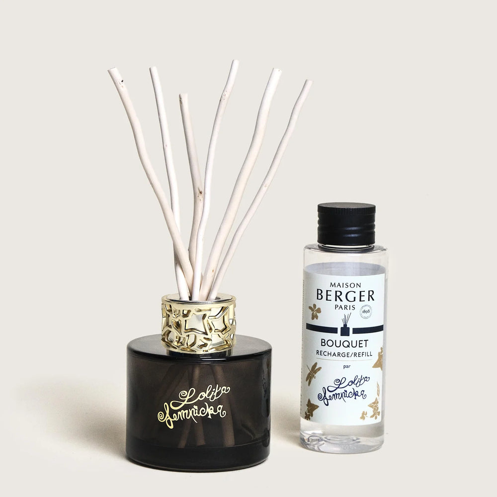 Maison Berger Giftset Duo Lolita Lempicka - Geurstokjes 80 ml & Roomspray 50 ml - Zwart