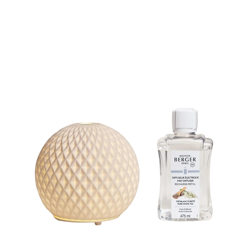 Set de diffuseurs Maison Berger - Sphère - Pure White Tea - 80 ml - 4 pièces