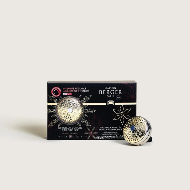 Maison Berger Autoparfum Startersset + 1 navulling Pomelis On/Off - Splendeur Vanillée