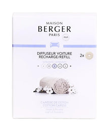 Ensemble d'autoparfums Maison Berger - Argent - Cotton Caress - 45 mm - 3 pieces