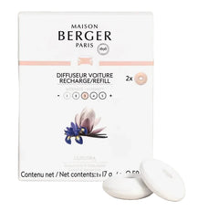 Set de diffuseur Maison Berger - Parfum auto - Liliflora - 45 mm - 3 pièces