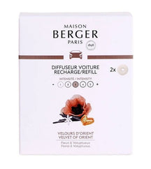 Ensemble de parfum auto Maison Berger - Diffuseur ON/OFF - Velvet Of Orient