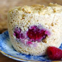 Mug cake à la framboise