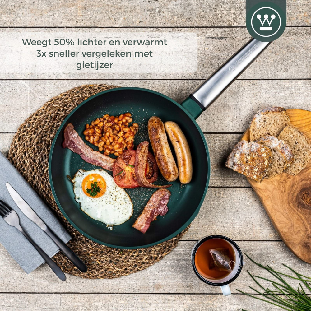 Poêle Westinghouse Performance Gracious Green - ø 24 cm - Revêtement antiadhésif standard