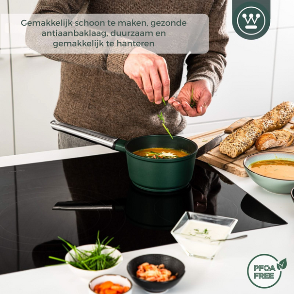 Poêle en acier Westinghouse Performance Gracious Green - ø 18 cm / 1,9 litre