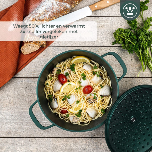 Cocotte Westinghouse Performance Gracious Green - ø 24 cm / 4,5 litres