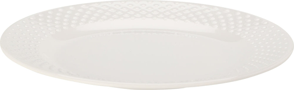 Cookinglife Ontbijtborden / Dessertborden - CampVibe - Outdoor - Kunststof - Onbreekbaar - Wit ø 21 cm - 4 Stuks