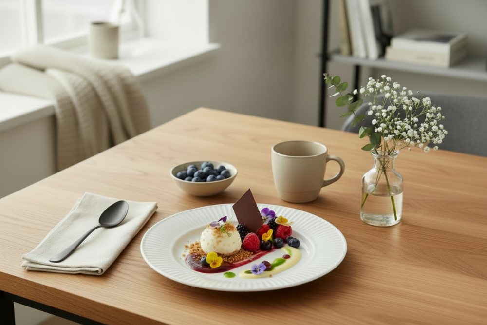 Set d'assiettes Siaki - Assiettes a petit-dejeuner - New Bone - Ø20 cm - 6 pièces