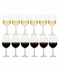 Ensemble de verres à vin Cookinglife Milena 12 pièces - Verres à vin rouges + Verres à vin blancs