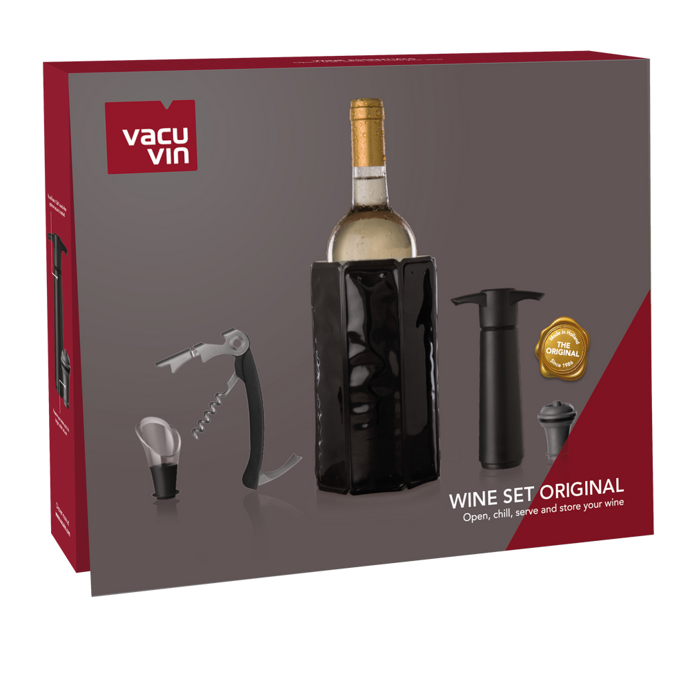 Ensemble de vin Vacu Vin Original - Noir - 5 pièces