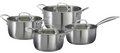 Set de casseroles Cookinglife - en inox - Steel - Ø16/20/24/17,5 cm - 4 pièces