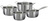 Set de casseroles Cookinglife - en inox - Steel - Ø16/20/24/17,5 cm - 4 pièces