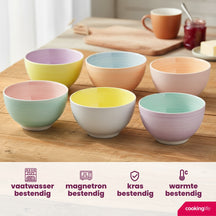 Bol en soupière Cookinglife Pastel Harmony ø 14 cm - 6 pièces