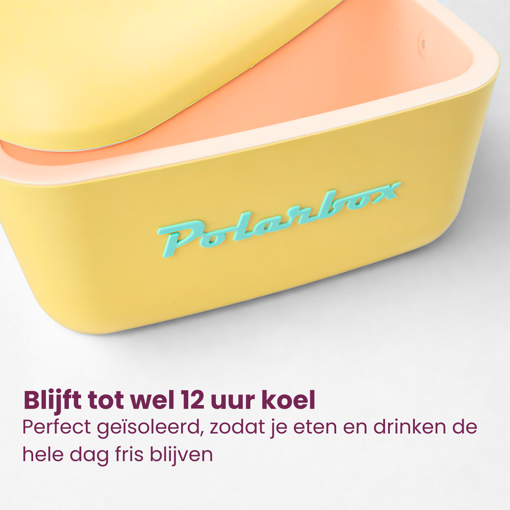 Polarbox Glacière avec bandoulière - Jaune Cyan - 20 Litres