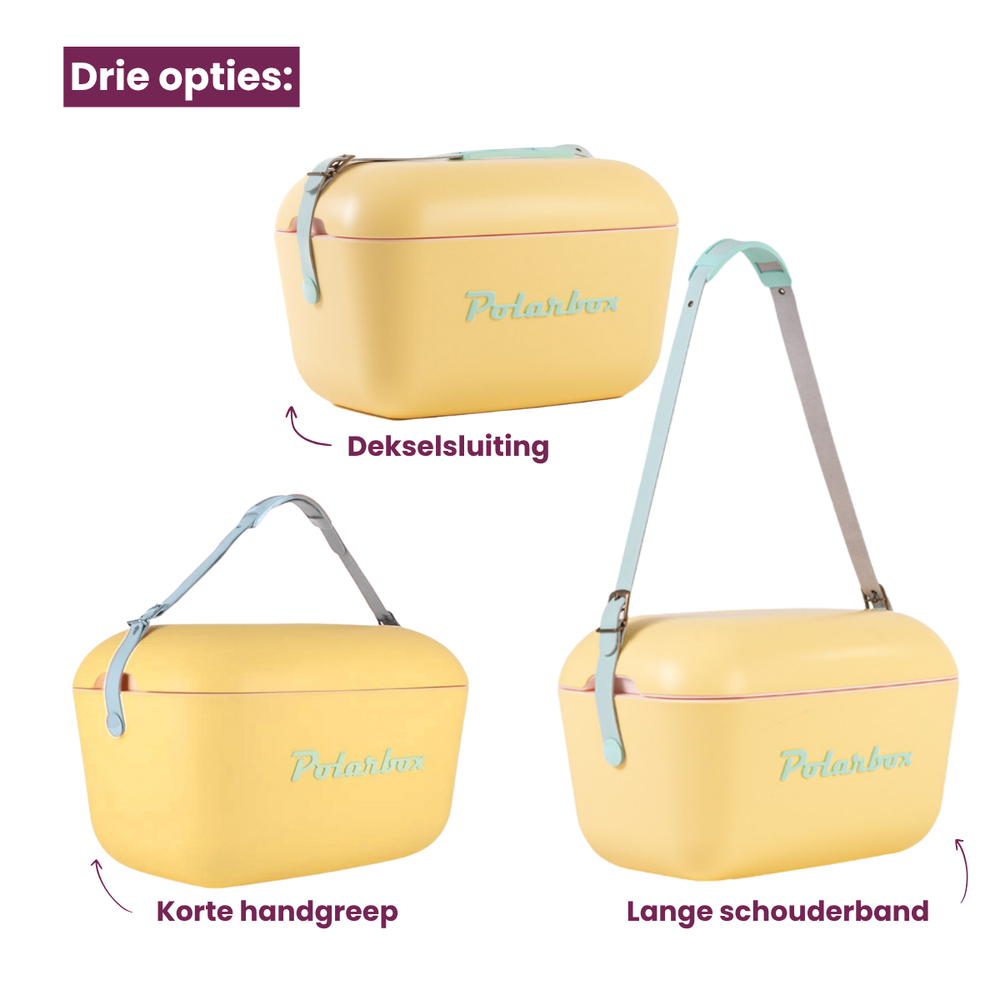 Polarbox Glacière avec bandoulière - Lime Lilac - 12 Litres