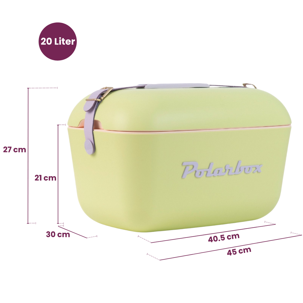 Glacière Polarbox - Glacière avec bandoulière - Lime-Lilac - 20 L