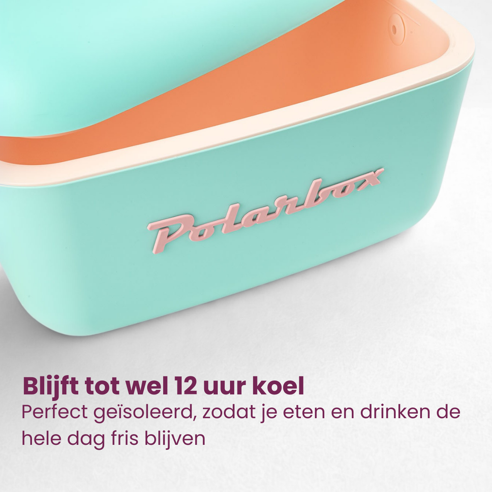Polarbox Coolbox avec bandoulière - Vert pastel - 12 litres
