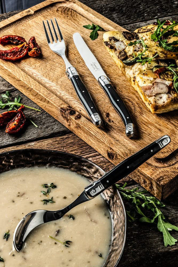 Ménagère Laguiole Style de Vie Ligne Premium - Noir - 24 pièces / 6 personnes