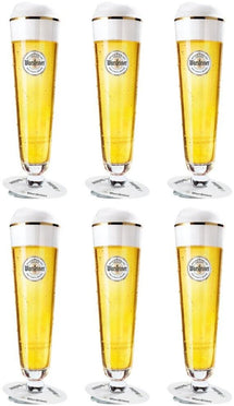 Verres à bière Warsteiner sur pied 400 ml - 6 pièces