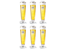 Verres à bière Warsteiner sur pied 300 ml - 6 pièces