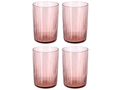 Verre à eau Bitz Kusintha Rose 280 ml - 4 pièces