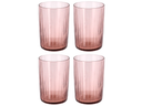 Verre à eau Bitz Kusintha Rose 280 ml - 4 pièces