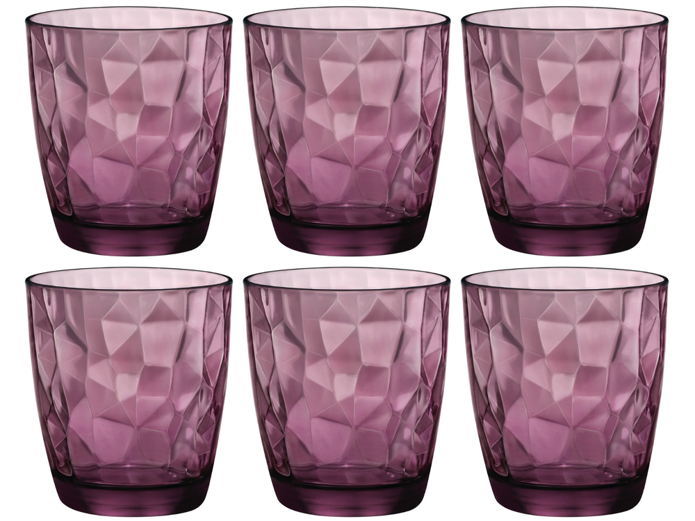 Verres à eau Bormioli Rocco Diamond Violet 390 ml - 6 pièces