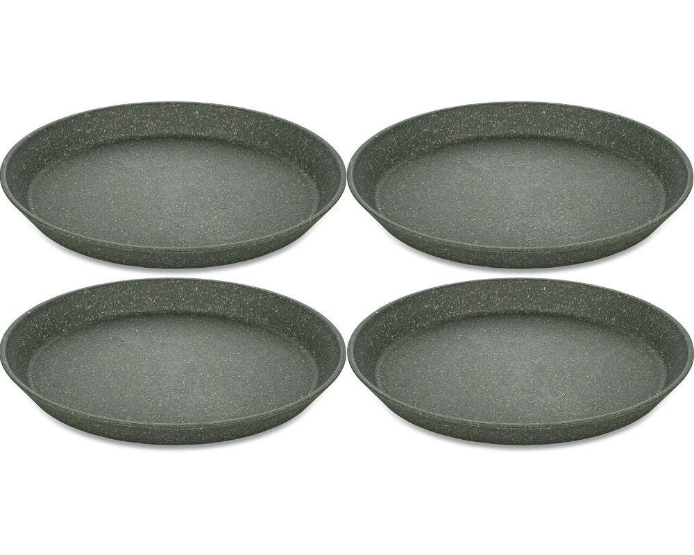 Assiettes à petit-déjeuner Koziol Connect Gris ø 21 cm - 4 pièces