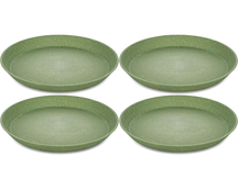 Assiettes à petit-déjeuner Koziol Connect Vert ø 21 cm - 4 pièces