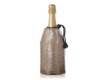 Refroidisseur de vin et de champagne Vacu Vin Active Coolers - Manchon - Platinum - 2 pièces