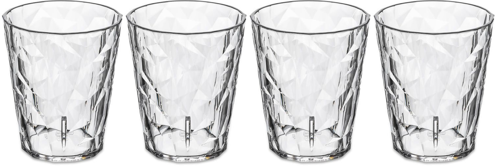 Verres à eau Koziol - incassables - Super verre - 250 ml - 4 pièces