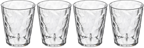 Verres à eau Koziol - incassables - Super verre - 250 ml - 4 pièces