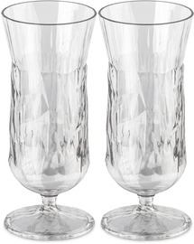 Verres à cocktail Koziol - incassables - Super verre - 400 ml - 2 pièces