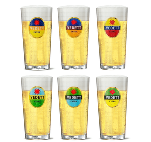 Verres à bière Vedett Extra 330 ml - 6 pièces