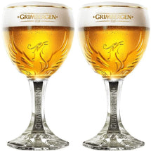 Verre à bière Grimbergen sur pied 330 ml - Lot de 2