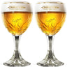 Verre à bière Grimbergen sur pied 330 ml - Lot de 2