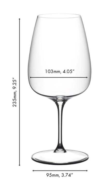 Riedel Rode Wijnglazen Grape@Riedel - Cabernet / Merlot / Cocktail - 830 ml - 2 stuks