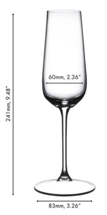 Riedel Champagneglazen - Flutes - Grape@Riedel - 250 ml - 2 stuks