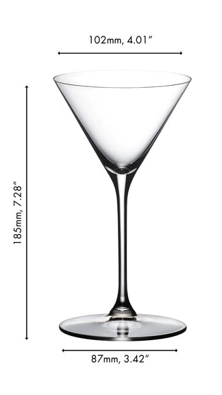 Riedel Cocktailglazen / Martiniglazen Grape@Riedel - Martini / Cocktail - 200 ml - 2 stuks