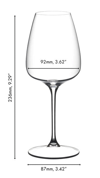 Riedel Witte Wijnglazen Grape@Riedel - Witte Wijn / Rosé / Champagne / Spritz - 550 ml - 2 stuks