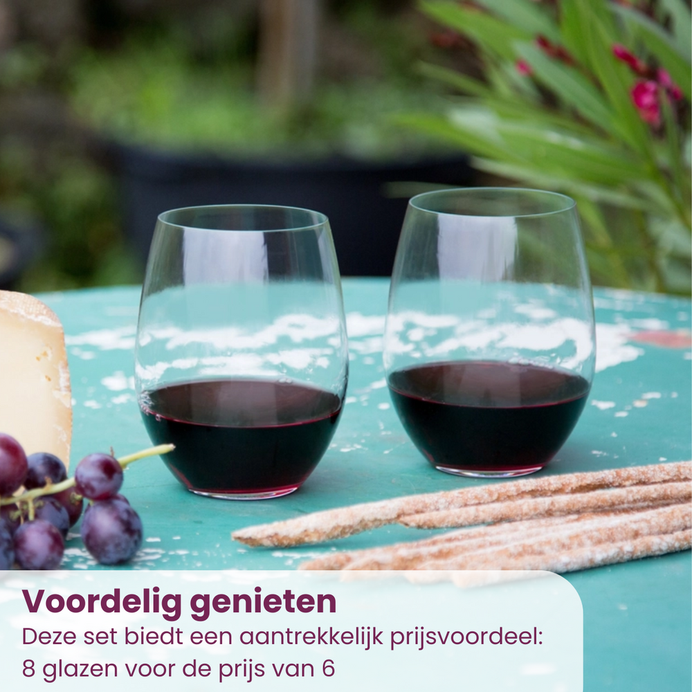 Ensemble de verres à vin Riedel O Wine - Payez 6, obtenez 8