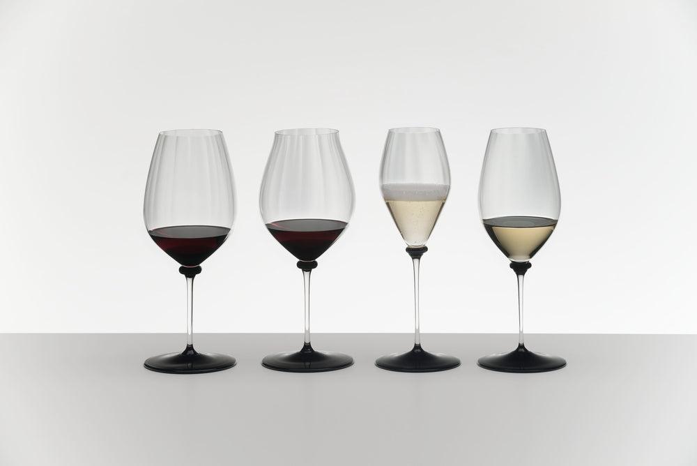 Riedel Champagneglas Fatto A Mano Performance - Zwarte Voet - 375 ml