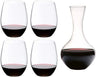 Coffret de verres à vin rouge Riedel O Wine - 4 pièces avec carafe à Syrah